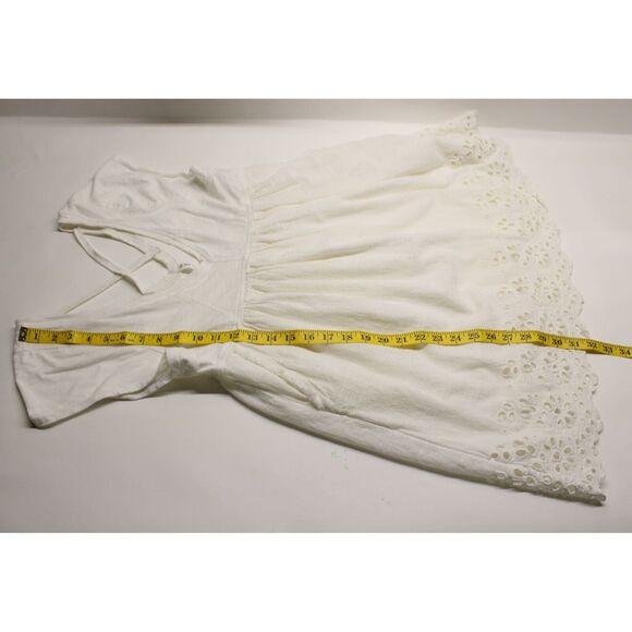 Anthropologie Daily Practice Women's White Eyelet Lace Mini Dress Sz XS P - Picture 5 of 10
